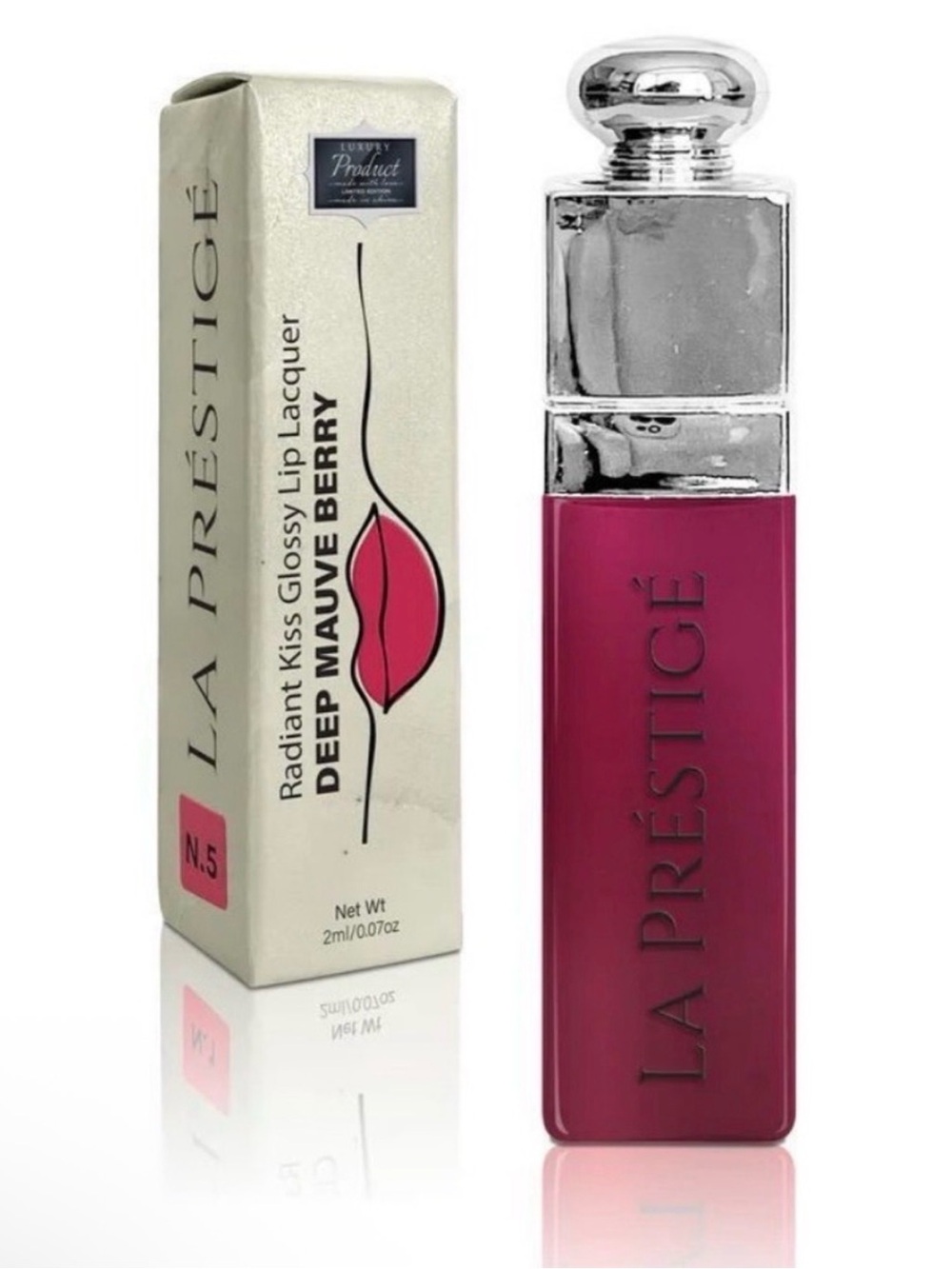 PREDIRE LA PRESTIGE Deep Radiant Kiss Glossy Lip Lacquer - Deep Mauve Berry
